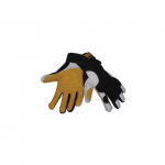 Full Leather TrueFit Ultra Gloves, White/Yellow, XL