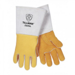 Premium Gold Elkskin Gloves, Large