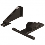 Wall Mount Bracket Steel Plate Black Semi-Gloss Paint