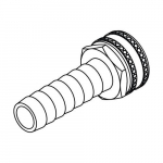 Brass Garden Hose Barb Adapter, 3/4"