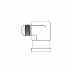Adapter, 20 Male JIC to 24 Flange Elbow