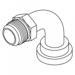 Adapter, 24 Male JIC to 16 Flange Elbow