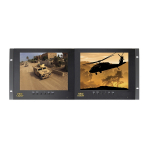 Two 8" Monitors in Rack-Mount, 800x600, 250 Nit
