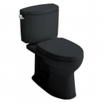 Drake II Two-Piece Toilet 1.28 GPF, Ebony