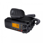 Black IPX4 Fixed Mount Marine Radio
