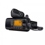 Black IPX8 Fixed Mount Marine Radio
