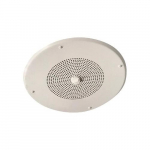 Dual Input Ceiling Speaker, White, 8 Inch