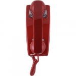 Red No Dial Wall Phone with Ringer