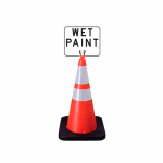 Cone Signs Sign, Non Reflective Wet Paint