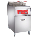Electric Floor Fryer, 85 lb, Com Controls, Filtration