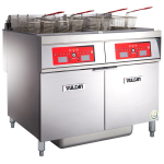 Electric Floor Fryer, 170 lb, Com Controls, Filtration