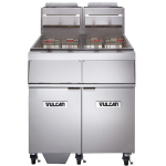 Natural Gas Floor Fryer, 140 lb, Millivolt Controls