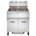 Natural Gas Floor Fryer, 140 lb, Analog Controls