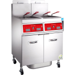 Natural Gas Floor Fryer, 180 lb, Computer Controls