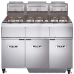 Natural Gas Floor Fryer, 150 lb, Millivolt Controls