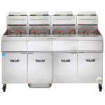 Natural Gas Floor Fryer, 360 lb, Analog Controls