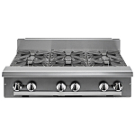 V Series Natural Gas 6 Burner 36" Range