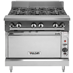V Series Natural Gas 6 Burner 36" Range, Convection