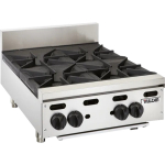 VHP Series Gas Hot Plate 12" Wide 4" Step-Up Burners
