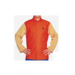 Jacket 2XL Orange Leather Sleeve