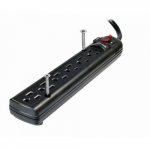 6 Outlet Power Strip 525, 6ft, Cord Black