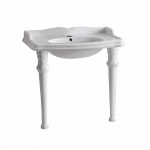Sink with Integrated Oval Bowl 1 Hole