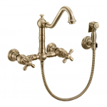 Wall Mount Faucet w/ Traditional Spout