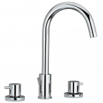 Faucet Lavatory w/ Tall Gooseneck Swivel Spout