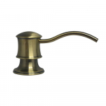 Soap Dispenser 3-1/2", Antique Brass