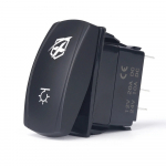 5 Pin Laser Blue SPST Rocker On/Off Toggle Switch