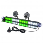 Cadet Series 16" LED Strobe Lights, White/Green