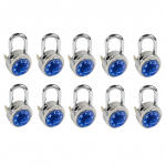Blue Dial Key Controlled Combination Padlock