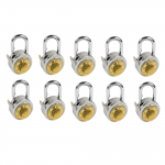 Gold Dial Key Controlled Combination Padlock