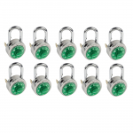 Green Dial Key Controlled Combination Padlock
