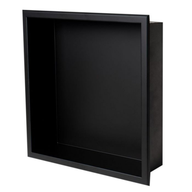 Buy ALFI Brand ABNC1616BLA, 16" x 16" Square Single Shelf Shower Niche