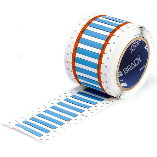 Brady 2HX-125-2-BL-4 – 20 to 16 Gauge Wire Marking Sleeve, Blue Dimensions: 0.125